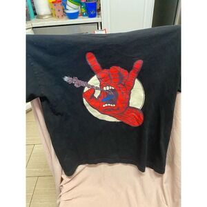 Vintage Rare Marvel Comics X Santa Cruz Kids Spider-Man Shirt Size XL